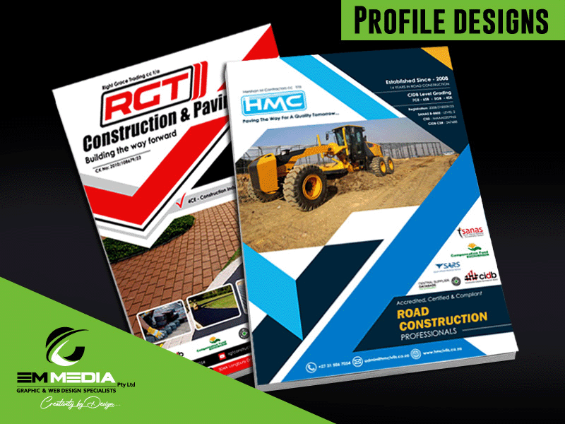 Company Profile Design, www.emmedia.co.za