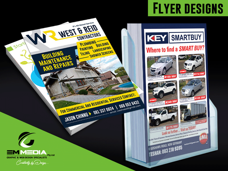 Flyer Designs, www.emmedia.co.za